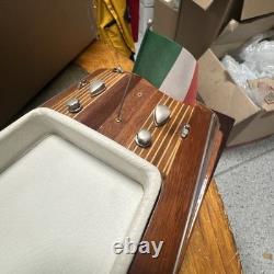 Riva Aquarama wood Model Italian Speed Boat 2 ft 24 Wooden 31 Base