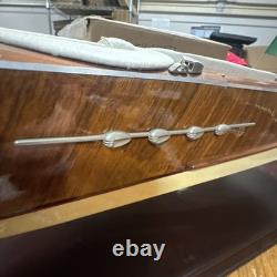 Riva Aquarama wood Model Italian Speed Boat 2 ft 24 Wooden 31 Base