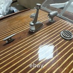 Riva Aquarama wood Model Italian Speed Boat 2 ft 24 Wooden 31 Base
