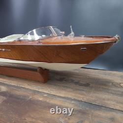 Riva Aquarama wood Model Italian Speed Boat 2 ft Wooden