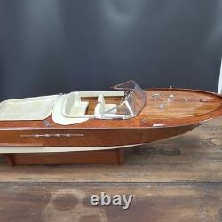 Riva Aquarama wood Model Italian Speed Boat 2 ft Wooden