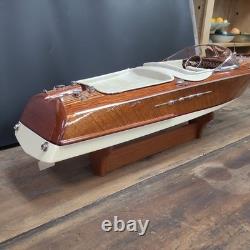 Riva Aquarama wood Model Italian Speed Boat 2 ft Wooden