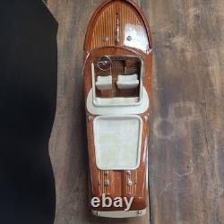 Riva Aquarama wood Model Italian Speed Boat 2 ft Wooden