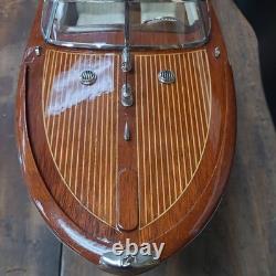 Riva Aquarama wood Model Italian Speed Boat 2 ft Wooden