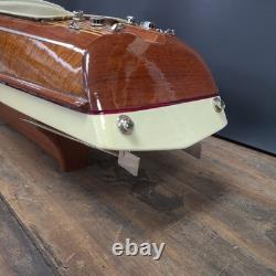 Riva Aquarama wood Model Italian Speed Boat 2 ft Wooden