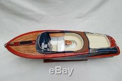 Riva Aquariva 26 Quality Wood Model Boat L60 Beautiful Home Decor