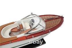 Riva Aquariva Gucci Boat 40cm White Handcrafted Wooden Model Speed Boat Ship