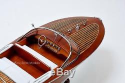 Riva Ariston Handmade Wooden Classic Boat Model 28 RC Ready