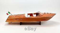 Riva Ariston Handmade Wooden Classic Boat Model 48 RC Ready