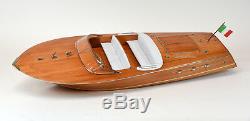 Riva Ariston Handmade Wooden Classic Boat Model 48 RC Ready