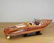 Riva Boat Model 116 Riva Aquarama Wooden 21'' Handmade Ship Model For Decor