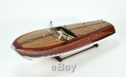 Riva Corsaro Handmade Wooden Classic Boat Model 34 RC Ready