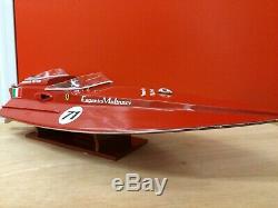 Riva Ferrari F430 Molinari 26 Wood Model Boat 67cm Handmade Italian Speed Boat