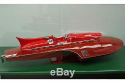 Riva Ferrari F430 Molinari 28 Wood Model Boat 76cm Handmade Italian Speed Boat
