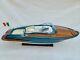 Riva Rama 27 Turquoise Painted Hull Quality Wood Model Boat L70cm Xmas Gift