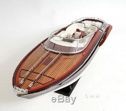 Riva Rivarama E. E. Speed Boat 37' Wood Model Assembled