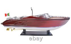 Riva Rivarama Wine Holder Speed Boat Wood Model 37 Italian Power Motor Yacht