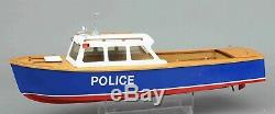 River Police Launch model Wooden boat kit Lesro models Les Rowell