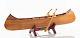 Rushton Indian Girl Canoe Model 24 Handcrafted Wooden Built Boat New