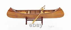 Rushton Indian Girl Canoe Model 24 Handcrafted Wooden Built Boat New