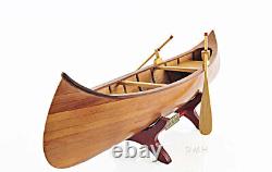 Rushton Indian Girl Canoe Model 24 Handcrafted Wooden Built Boat New