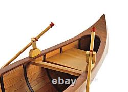 Rushton Indian Girl Canoe Model 24 Handcrafted Wooden Built Boat New