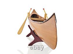 Rushton Indian Girl Canoe Model 24 Handcrafted Wooden Built Boat New