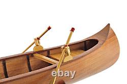 Rushton Indian Girl Canoe Model 24 Handcrafted Wooden Built Boat New