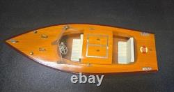 S1 Vintage Speed Boat Model Attached To Stand! See Details! US Seller