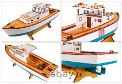 SAILINGSTORY Wooden Classic Lobster Boat Model Boat Decor Ship Model Nautical