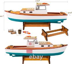 SAILINGSTORY Wooden Classic Lobster Fishing Boat Model