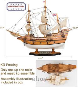 SAILINGSTORY Wooden Model Ship Mayflower 1/60 Scale Replica