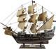 Sailingstory Wooden Pirate Ship Model Black Pearl Beige Sails 27
