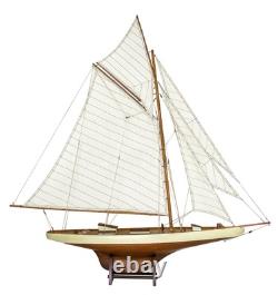SAILINGSTORY Wooden Sailboat Model Decor Boat Model Ship Sailboat Decor Yacht