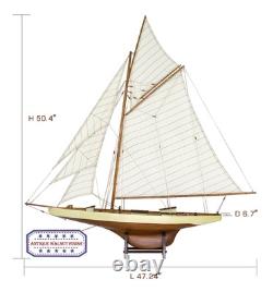 SAILINGSTORY Wooden Sailboat Model Decor Boat Model Ship Sailboat Decor Yacht