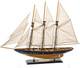 Sailingstory Wooden Sailboat Model Ship Atlantic 30 Navy And Walnut 150 Scal