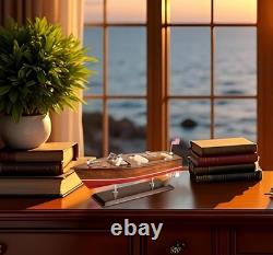 SAILINGSTORY Wooden Speedboat Model Riva Aquarama Runabout Model Boat Yacht