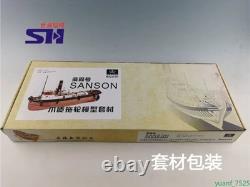 SANSON Tugboat Wooden Tugboat 1/50 Assembly Model Kit Wood Boat DIY Toys Gifts