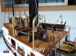 SANSON Tugboat Wooden Tugboat 1/50 Assembly Model Kit Wood Boat DIY Toys Gifts