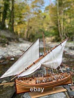 SANTA LUCIA-Sailing Boat/Ship Model, Handcrafted Historical Wooden Sailboat