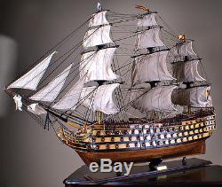 SANTISIMA TRINIDAD 44 wood model ship large scaled Spanish sailing boat