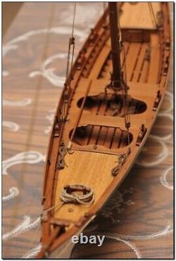 SCALE 1/16 Wood model ship Kit, Classical sailboat, Barquette, cockboat