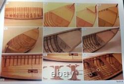 SCALE 1/16 Wood model ship Kit, Classical sailboat, Barquette, cockboat