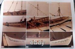 SCALE 1/16 Wood model ship Kit, Classical sailboat, Barquette, cockboat