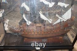 SEACRAFT GALLERY Vasa (Wasa) 87cm Wooden Model Ship Boat (Swedish navy) with Case