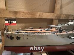 SMS Ostfriesland, Helgoland Class BattleShip Model 39.5 Handcrafted Wood/Metal
