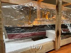 SS Bremen German Ocean Liner Wooden Ship Model LED Lights 38 Scale 1300