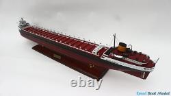SS Edmund Fitzgerald Commercial Ship Model 27.5? Wooden Ship Model