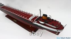 SS Edmund Fitzgerald Commercial Ship Model 27.5? Wooden Ship Model