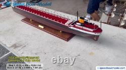 SS Edmund Fitzgerald Commercial Ship Model 27.5? Wooden Ship Model